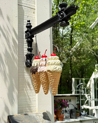 Ice Cream Cone With Bracket Option | Our "Summer" Signs Of The Seasons Edition
