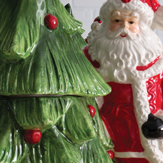 Christmas Tree and Santa Cookie Jar