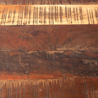 Reclaimed mango wood texture natural rustic finish