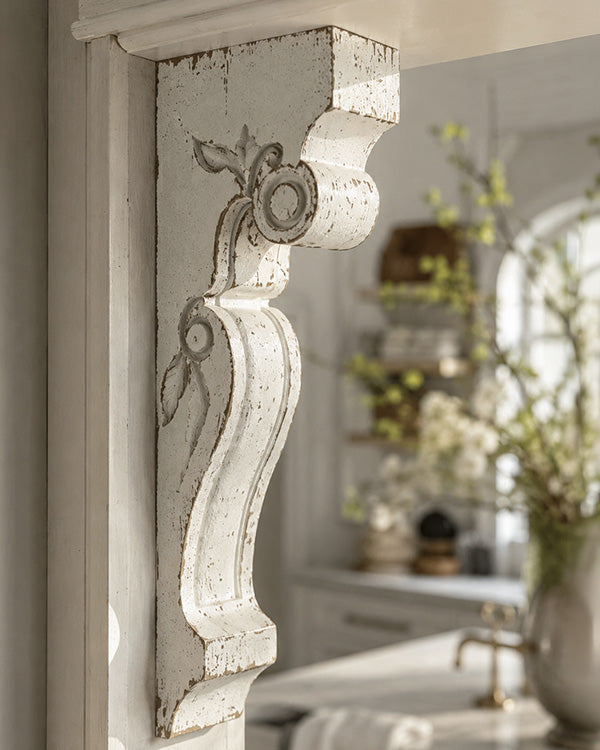 White Painted Wood Architectural Corbel Bracket