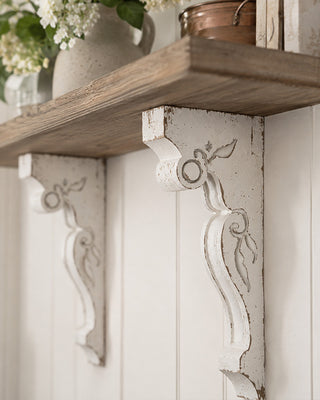 White Painted Wood Architectural Corbel Bracket