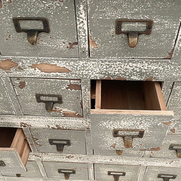 Vintage Library Card File Cabinet - Decor Steals