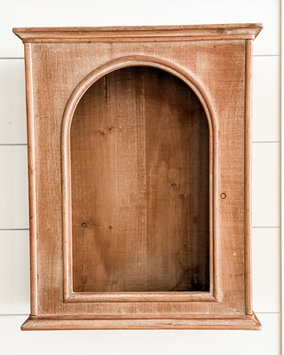 Rustic Heirloom Curio Cabinet, Set of 2