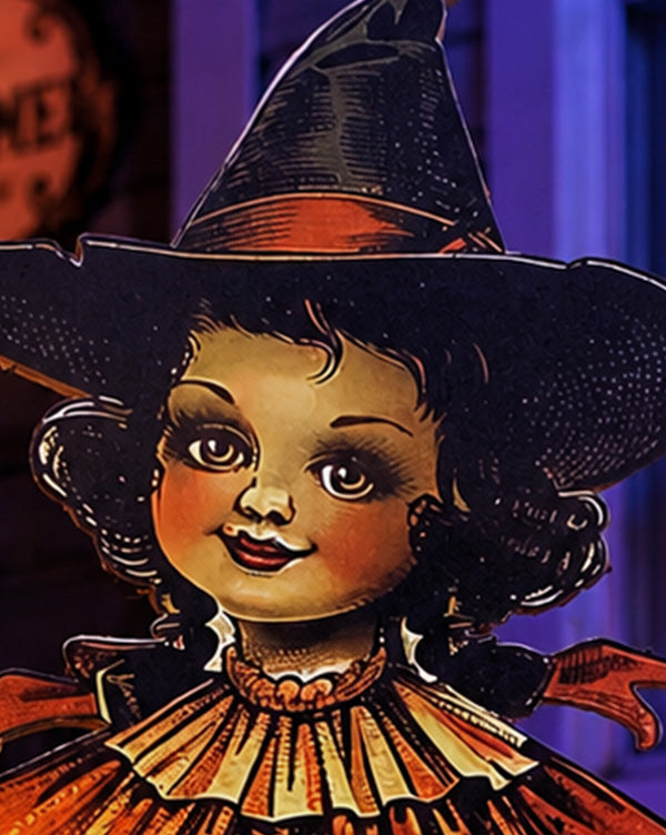 Indoor/Outdoor Life Sized Girl Witch Cutout | Spooky Season Collection