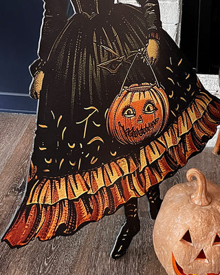 Indoor/Outdoor Life Sized Girl Witch Cutout | Spooky Season Collection