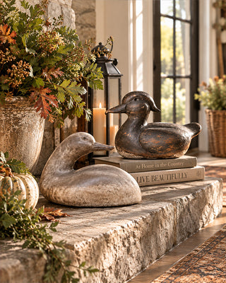Countryside Sculpted Resin Mallard Decoys, Set of 2