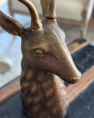 Majestic Deer Head Sculpture