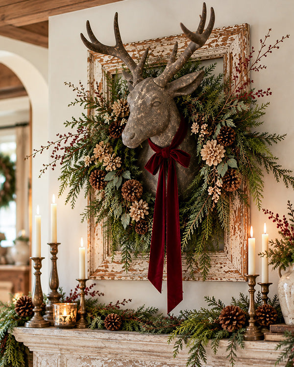 Alpine Lodge Faux Deer Head Wall Mount