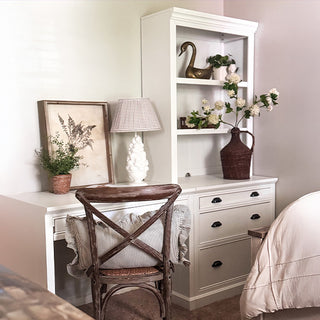 74 Inch Multi-Function Writing Desk with Bookcase File Cabinet