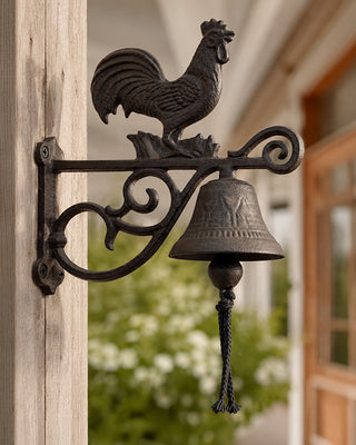 Cast Iron Doorbell Choose Your Style – Butterfly or Rooster Porch Garden Chime