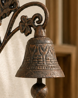 Butterfly Doorbell, Cast Iron Garden Porch Bell and Chime