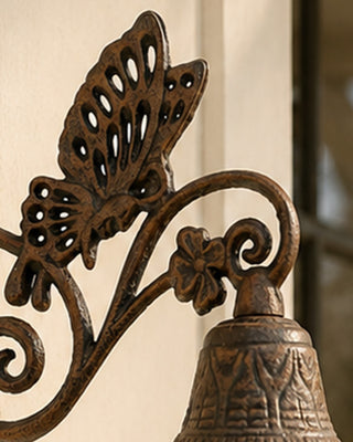 Cast Iron Doorbell Choose Your Style – Butterfly or Rooster Porch Garden Chime