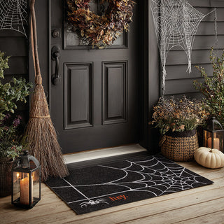 halloween doormat outside