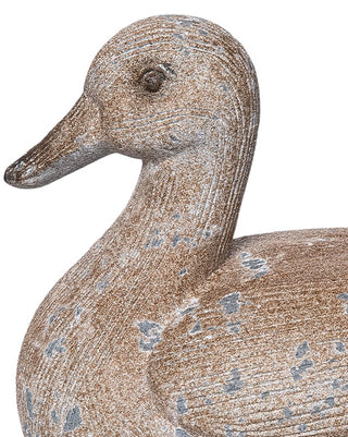 Rustic Distressed Garden Duck Figurine