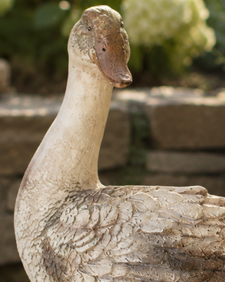 Faux Concrete Duck Sculpture, Choose Your Style