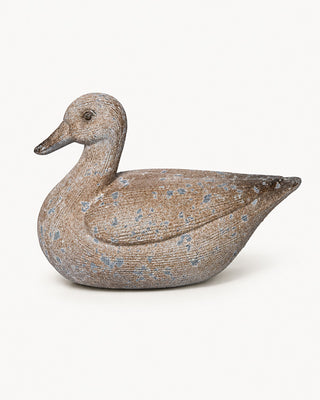 Rustic Distressed Garden Duck Figurine