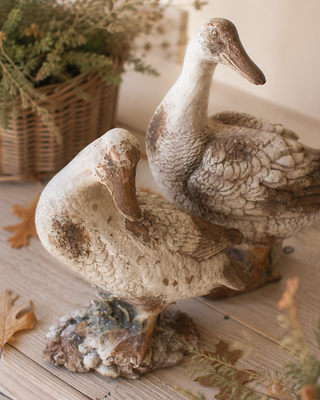 Faux Concrete Duck Sculpture, Choose Your Style