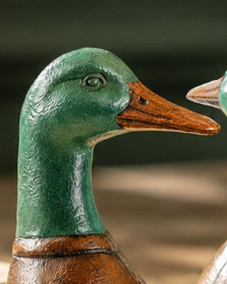 Vintage Inspired Cast Iron Duck Head Bookends, Set of 2