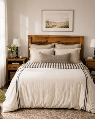 Farmhouse Stripe Duvet Cover - Queen