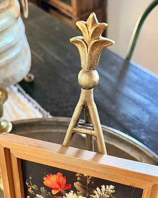 Sculpted Wood Framed Art Display Easel