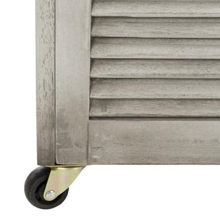 Grey Wash Wooden Cushion Storage Box