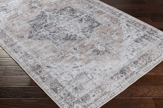 Traditional Charcoal Washable Rug