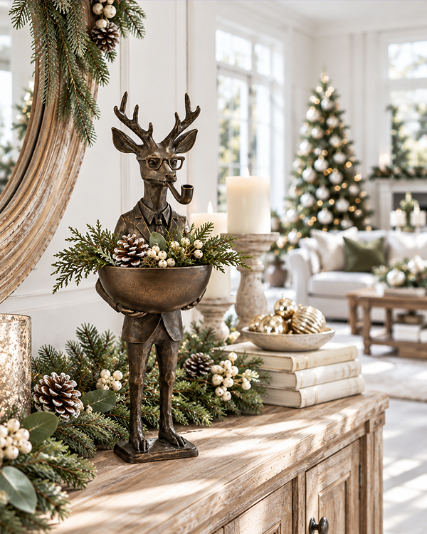Bronze Reindeer Bowl | Dapper Critter Collection