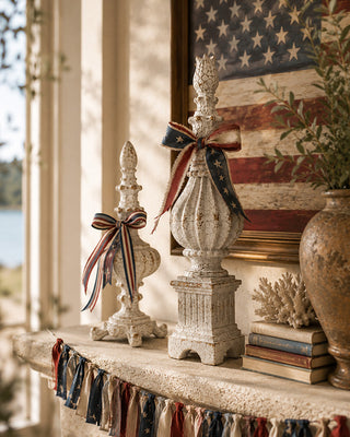 Ornate Decorative Finials, Set of 2 Farmhouse Home Decor