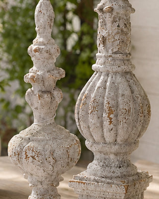 Ornate Decorative Finials, Set of 2 Farmhouse Home Decor