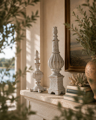 Ornate Decorative Finials, Set of 2 Farmhouse Home Decor