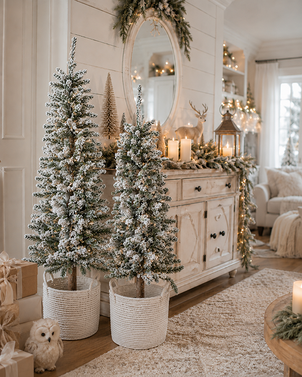 Heavy Flocked Alpine Tree - Choose Your Size