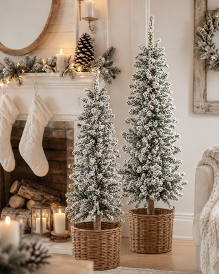 Heavy Flocked Alpine Tree - Choose Your Size