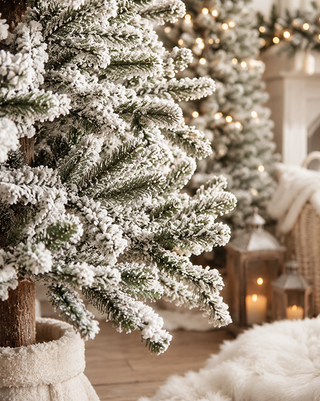 Heavy Flocked Alpine Tree - Choose Your Size