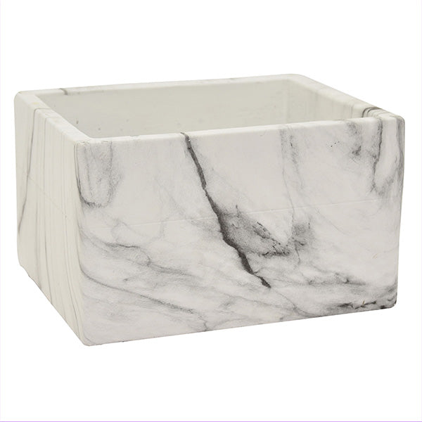 marble planter pot Marble-Like Planter