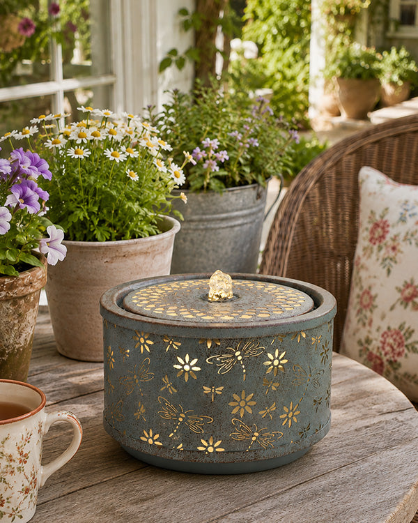 Lighted Garden Fountains with LED - Choose Your Style