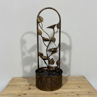 Outdoor fountain white background