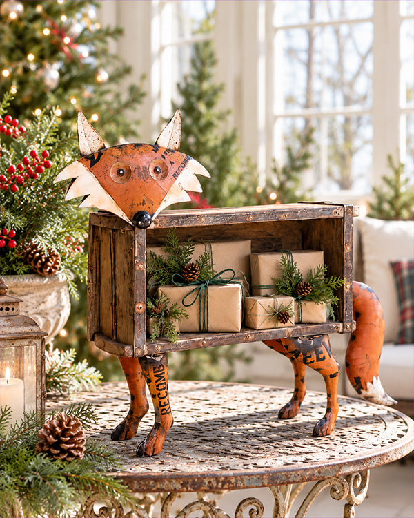 Foundry Fox Mango Wood Crate Shelf