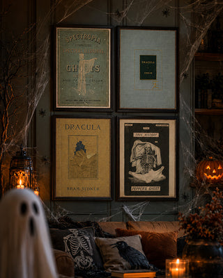 Framed Vintage Gothic Book Cover Wall Art, Choose Your Style