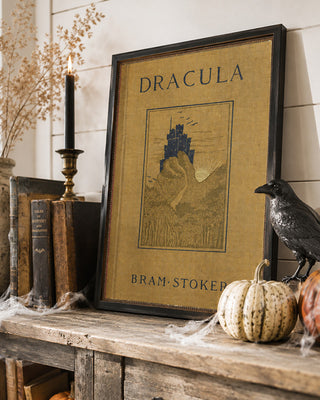 Framed Vintage Gothic Book Cover Wall Art, Choose Your Style