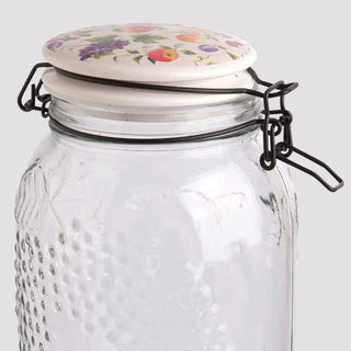 Glass Canisters, Set of 2