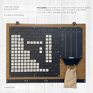 Grand Magnetic Word Puzzle Wall Board Game