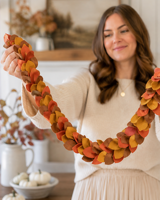 Felt Autumn Leaf Garland - 60 Inch
