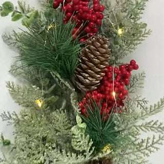 Pre-lit LED Berry Christmas Collection, Choose Your Style