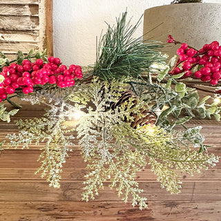 Pre-lit LED Berry Garland