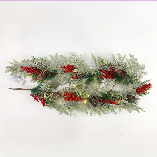 Pre-lit LED Berry Garland