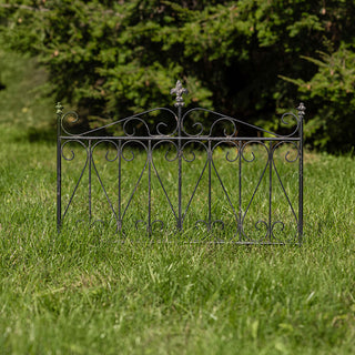 Fleur-de-Lis Decorative Metal Garden Gate