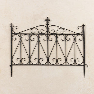Fleur-de-Lis Decorative Metal Garden Gate