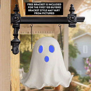 3D Color Changing LED Glowing Ghost Sign | "Halloween" Signs of the Season
