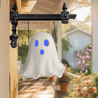 3D Color Changing LED Glowing Ghost Sign | "Halloween" Signs of the Season