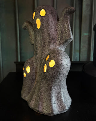 Antique-Inspired LED Trio Ghost Statue